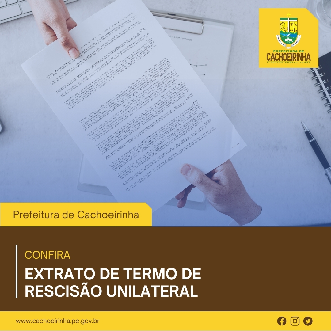 Leia mais sobre o artigo Extratos de Termo de Rescisão Unilateral