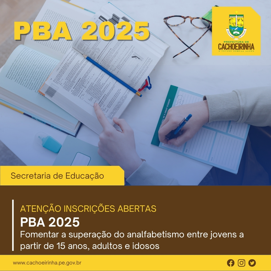 Leia mais sobre o artigo Chamada Pública Seleção Programa Brasil Alfabetizado – PBA 2025