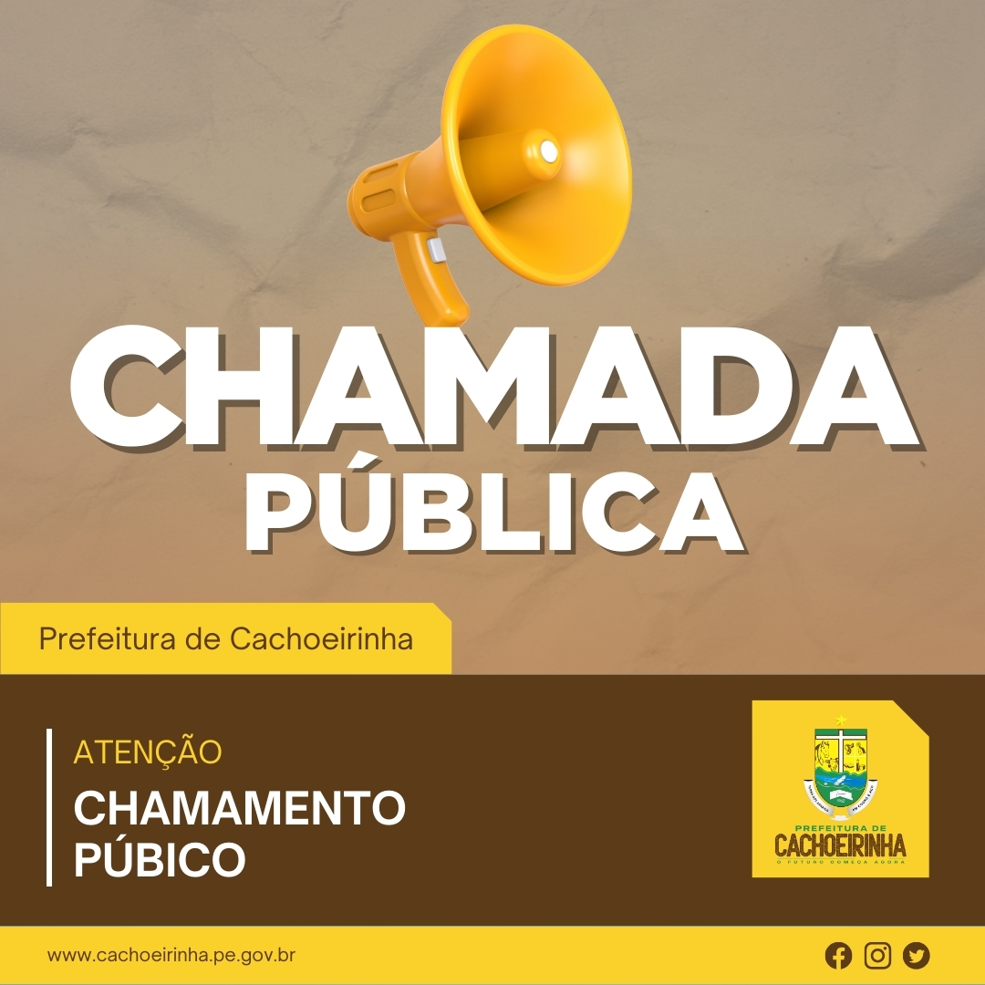 Leia mais sobre o artigo EDITAL DE CHAMAMENTO PÚBLICO 002/2026
